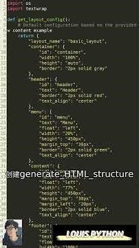 ✨ Python + AI: Web Layout Prototyping in Minutes! #WebLayout #GenerativeAI @PyL