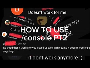 How to use a better /console script