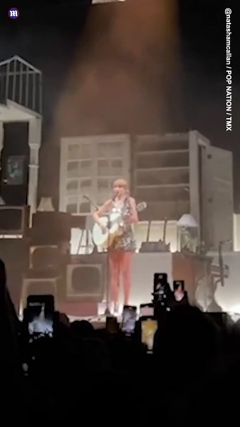 Taylor Swift surprises fans at The 1975 concert in London in January