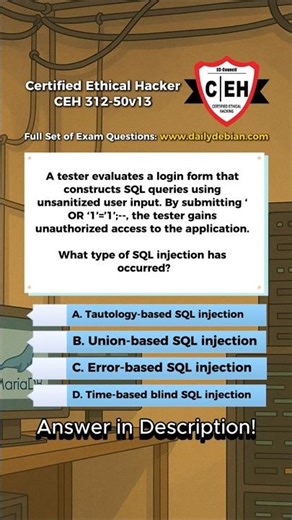 Certified Ethical Hacker (CEH v13 - 312-50v13) Real Exam Question