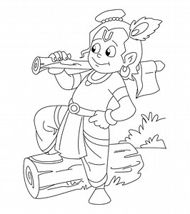 Lord Krishna Coloring Pages: 10 Free Printables For Janmashtami