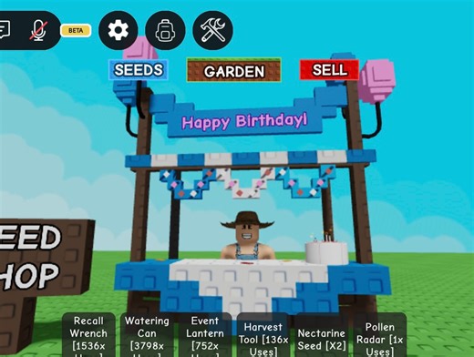 Mag bibigay tayo ng cake kay Sam kase birthday niya #growagarden #roblox #denjirblx | Denji Rblx