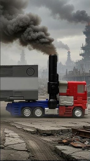MAD MAX OPTIMUS!? 🔥 KO Prime w/ Megatron Arm Exhaust Build! #transformers #optimusprime #kitbash