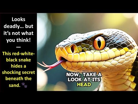 Scarlet Snake (Cemophora) Red-White-Black Beauty With a Shovel Nose