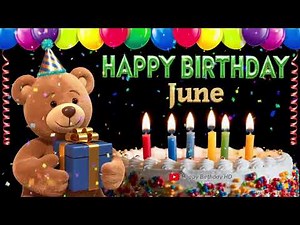 June Happy birthday To You - Happy Birthday song name June 🎁 🎂