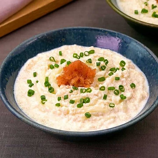 やさしい味わい♪ 明太豆腐クリームうどんのレシピ動画・作り方 | デリッシュキッチン