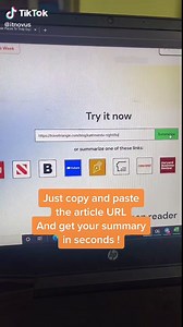 Summarize any article for free just by pasting the article url ! #digitalart #digital #websitehack #toolhack #summary #articlesummary #summarize #contentwriters