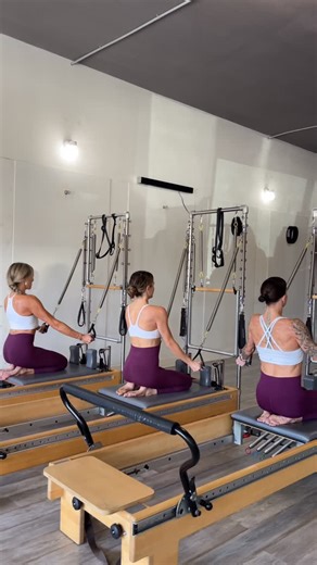 PILATES ON THIRD on Instagram: "Using the integrated Tower to train spinal mobility and upper-body strength. Why we love Tower: Eccentric control = better muscle recruitment and better movement quality because the slower return phase improves stabilizer activation and activates more muscle fibers, allowing strength to build more efficiently than concentric work alone. Eccentric control is integral to the Pilates method. Inspired by @thepilatesdude #PilatesOnThird #PilatesMethod #Pilates #Pilates