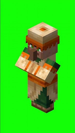 Minecraft All Villager Animation Green Screen
