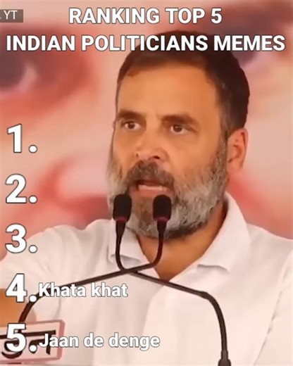 Ranking Top 5 Indian Politicians Memes #funny #ranking