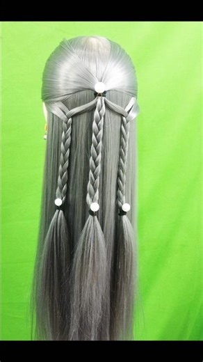 Cute And Beautiful Hairstyle For Lahanga. #hairstyle #naturalssalon .