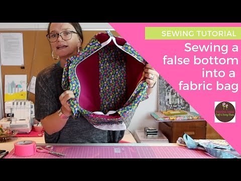 Inserting a false bottom into a bag | Easy sewing project for any size bag | TUTORIAL