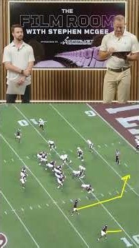 Stephen McGee breaks down Marcel Reed's touchdown throw to Mario Craver on Saturday 👍