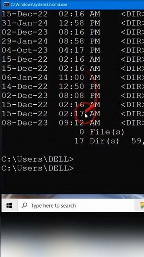 Learn to use DIR Command | Ma Dos in Hindi | CMD & Ms Dos | Dos Command | #cmd #shortcutkeys