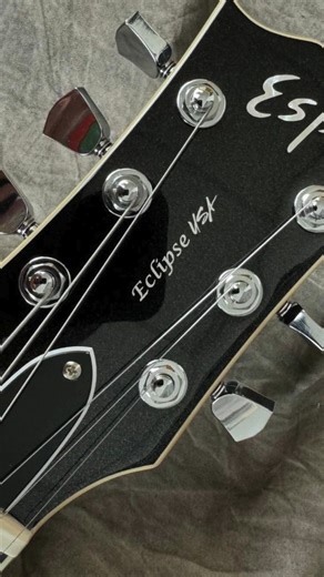 This ESP USA Eclipse Semi-Hollow in Sapphire Black Metallic is ...