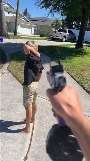 Orbeez Gun Prank 😅 #shorts