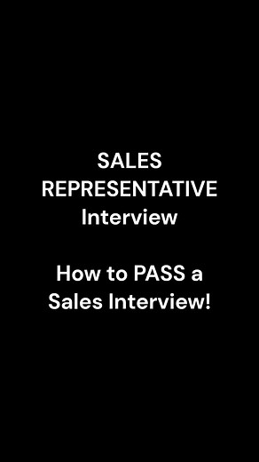 Sales Representative Interview Tips and Example Questions