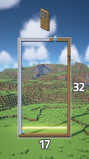 395K views · 5.6K reactions | Oak Door Shaped House #Minecraft | ManDoom shorts | Facebook