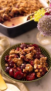 447K views · 6.7K reactions | This incredible Cherry Crisp is the perfect dessert when those amazing summer cherries are in season. Full of light bright flavors and perfect with ice cream it’s a recipe guaranteed to please. Recipe on the blog  link in bio #preppykitchen #baker #recipevideo | Preppy Kitchen | Facebook