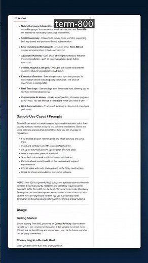 2K+ Stars • Chatbot | term-800 — AI-powered Sysadmin Assistant #shorts