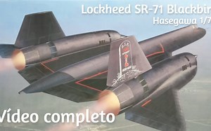 Hasegawa长谷川 1/72 洛克希德·马丁 SR-71 速度之王 Blackbird"黑鸟" 侦察机 模型制作视频
