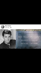 Eric Hilliard Nelson (May 8, 1940 – December 31, 1985) – known as Ricky Nelson, later also as Rick Nelson. | Best Actor