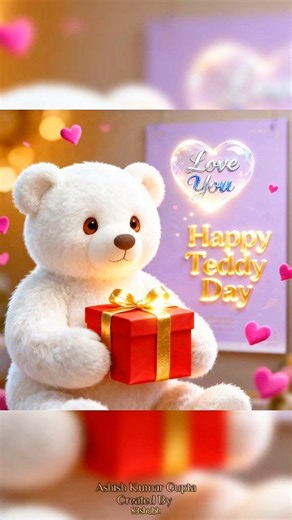 Happy Teddy Day 🧸 Happy Valentine's Day. | Flowers with good morning