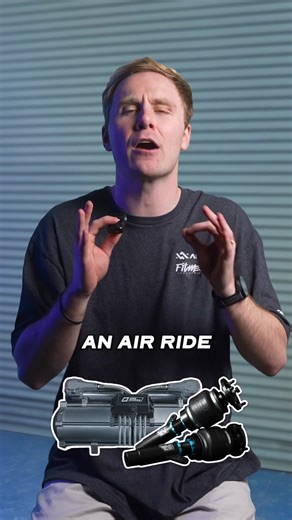 Watch before installing an Air Ride System ⚠️👀 People love to drop thousands on coilovers while bag owners are adjusting ride height from their phone and living in pure luxury. The flexibility of an air ride system is unmatched. You can be slammed at the show, lifted for your daily commute, and all that is at the tap of your finger.👆 Air suspension replaces traditional springs with flexible rubber bags that inflate or deflate on demand, letting you adjust ride height instantly. Modern systems 
