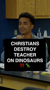 CHRISTIANS DESTROY ATHEIST TEACHER ON DINOSAURS ‼️🔥🦖🤯 Dinosaur bones were found in layers of mud, sand, and ash, and evolutionists really still believe an asteroid ended them 😹 | Genesis Apologetics