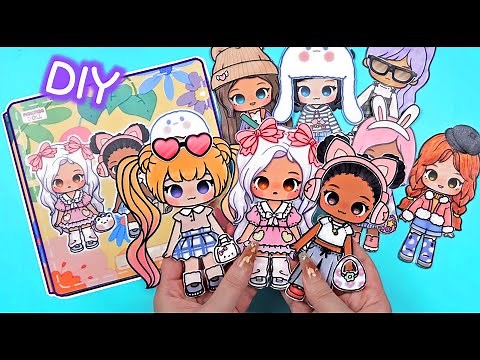 DIY Paper Craft Tutorial | Dolls Dress Up Play Book | Fun crafts for kids