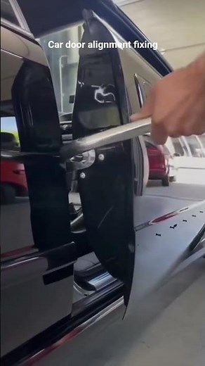 car door alignment fixing#how to align a car door#auto mechanic #autofixing #paintedcalipers