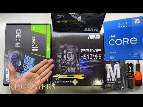 Satisfying RGB PC Build intel Core i5 11400F ASUS PRIME H510M-E GTX1650 DarkFlash DK300