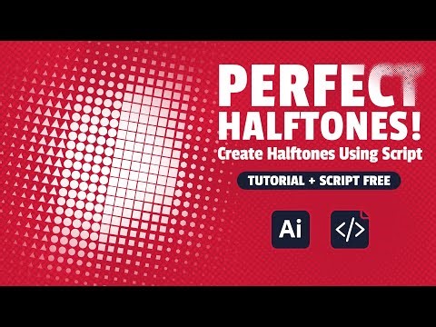 How to Create Different Types of Halftone in Illustrator ●■▲⬢ | 💻 Includes Free Script