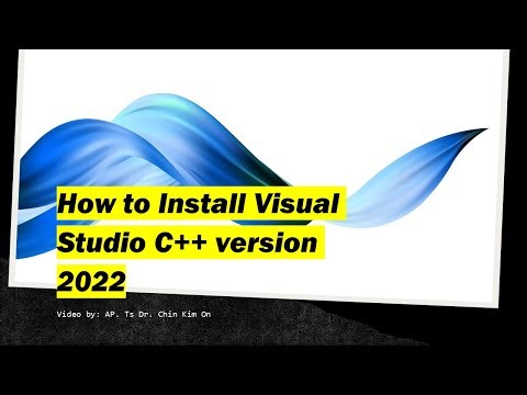 Install Visual Studio C++ version 2022