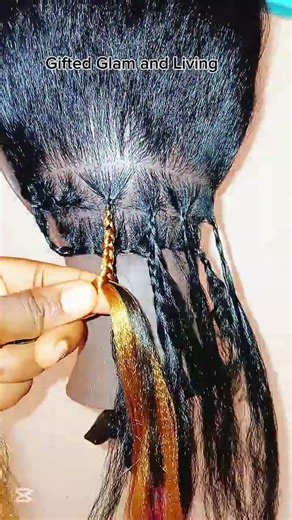 Easiest & perfect method to add extensions to braids #braiding #braids