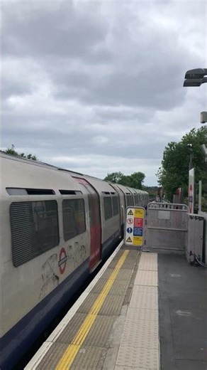 1973 Stock Piccadilly Line train arriving at Alperton