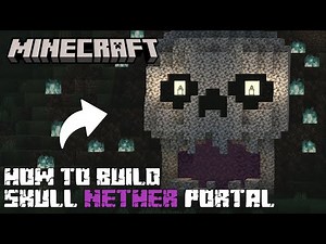 How to Build SPOOKIEST Minecraft Skull Nether Portal | Step-by-step tutorial