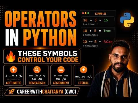 Python Operators Explained | Complete Beginner Guide