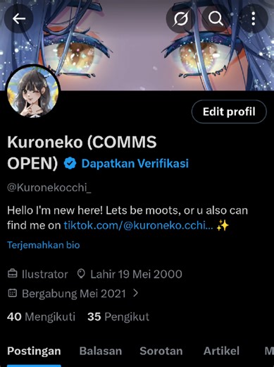 Hi hi~ Kuroneko is officially on X now! Come be moots with me, I love making new friends 🖤✨ #artmoots #smallartist #fyp🖤