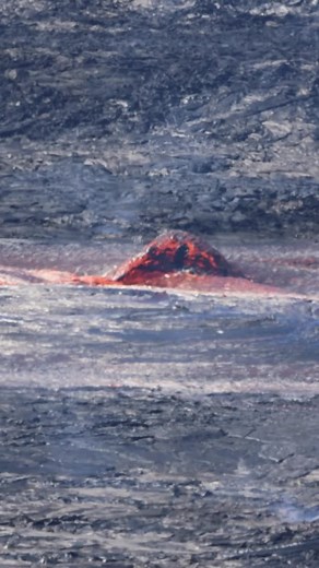 Lava surfing, anyone? These lava “waves” appeared to be tiny from a mile away where I was standing, but I’d bet they would look huge with a person surfing on those “waves” Captured 8/06/2025 from Kilauea Overlook 📍Halemaumau Crater, Kilauea Volcano. Hawaii Volcanoes National Park, Big Island Hawaii. Follow my Instagram for more eruption photos and videos 🤙 Subscribe to my YouTube - @808hiker - for longer videos, most with original audio. Want to access the Kilauea 24/7, live webcams and the la
