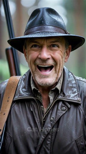 Cute Kitten FALLS From Speeding Car Into Forest - Hunter Helicopter Rescue Story #shorts #story