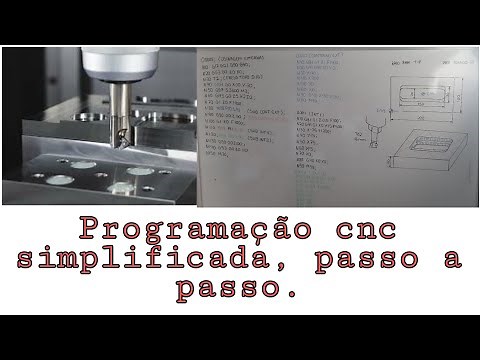 Programação de fresadoras cnc, programa completo, simplificado passo a passo...