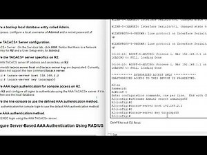 3.6.1.2 Cisco Packet Tracer - Configure AAA Authentication on Cisco Routers