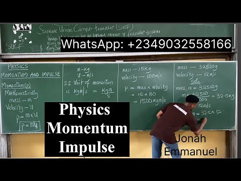 MOMENTUM AND IMPULSE Physics | Jamb Physics tutorial 2024 | WAEC Physics tutorial #excellenceacademy