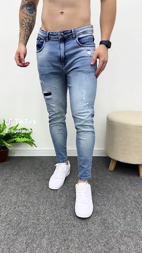 Calça skinny jeans! #denim #jeans #skinny #destroyed #patch #detonada #slim #cauntjeans #fashion