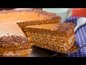 How to make a waffle cake like in childhood! A favorite classic