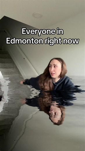 I’m fighting for my life over here 😭 Why is Edmonton so rainy and flooding this summer!? #yeg #edmonton #yegfood #yeglocal