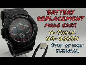 Replacing G Shock GA-200SH Battery MADE EASY! Step By Step Tutorial (5229 Module)