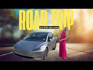 2025 Tesla Model 3 RWD in Quicksilver | Road Trip & First 1000 Mile Review!