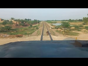 Live view from Locomotive Cab train journey from Train driver cab front view